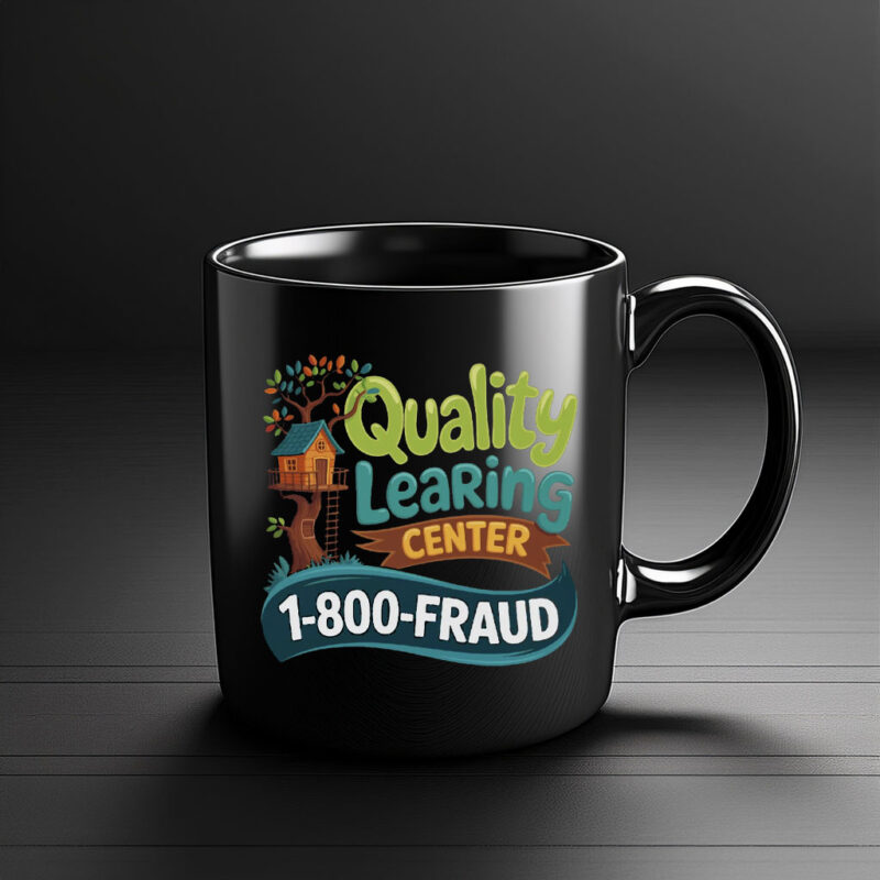 Funny 1-800-Fraud Learning Center Mug