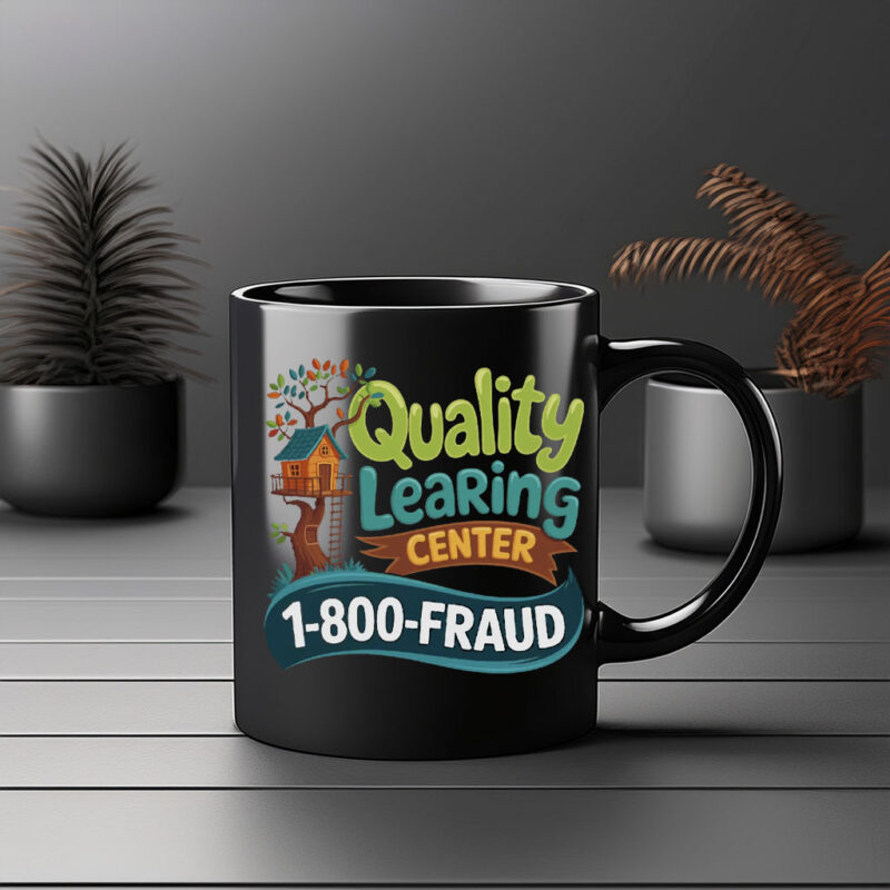 Funny 1-800-Fraud Learning Center Mug
