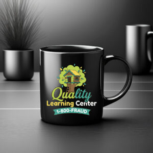 Funny 1-800-Fraud Quality Learning Center Mug