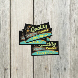 Funny Quality Learing Center Learning Fraud Sticker