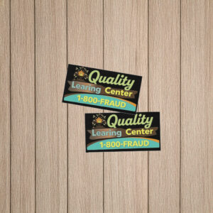 Funny Quality Learing Center Learning Fraud Sticker
