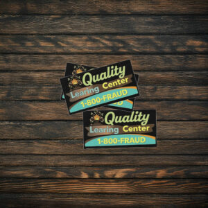 Funny Quality Learing Center Learning Fraud Sticker
