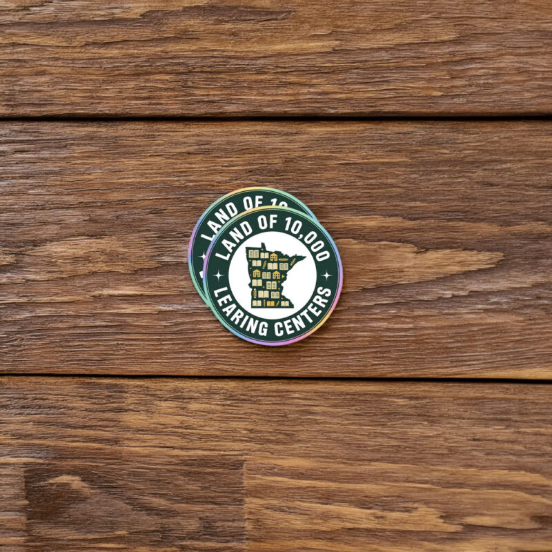 Land of 10,000 Learning Centers Funny State Sticker