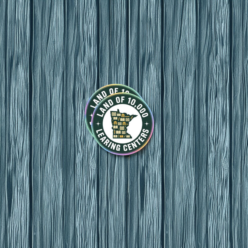 Land of 10,000 Learning Centers Funny State Sticker