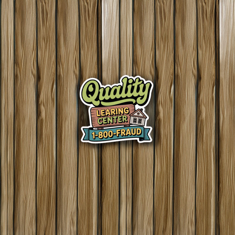 Learning Funny Day Care Sticker