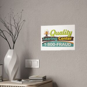 Nick Shirley Quality Learing Center Poster