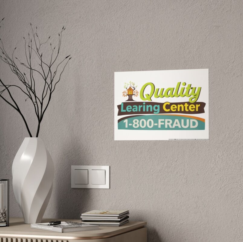 Nick Shirley Quality Learing Center Poster