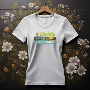 Nick Shirley Quality Learing Center V-Neck T-Shirt