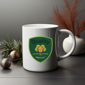 Quality LEARING Center “Learning Fraud” Logo Mug