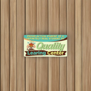 Quality LEARING Center Logo Proud Parent Rectangle Bumper Sticker