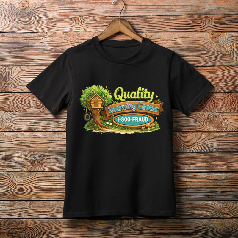 Quality Learing Center 1-800-Fraud Tee