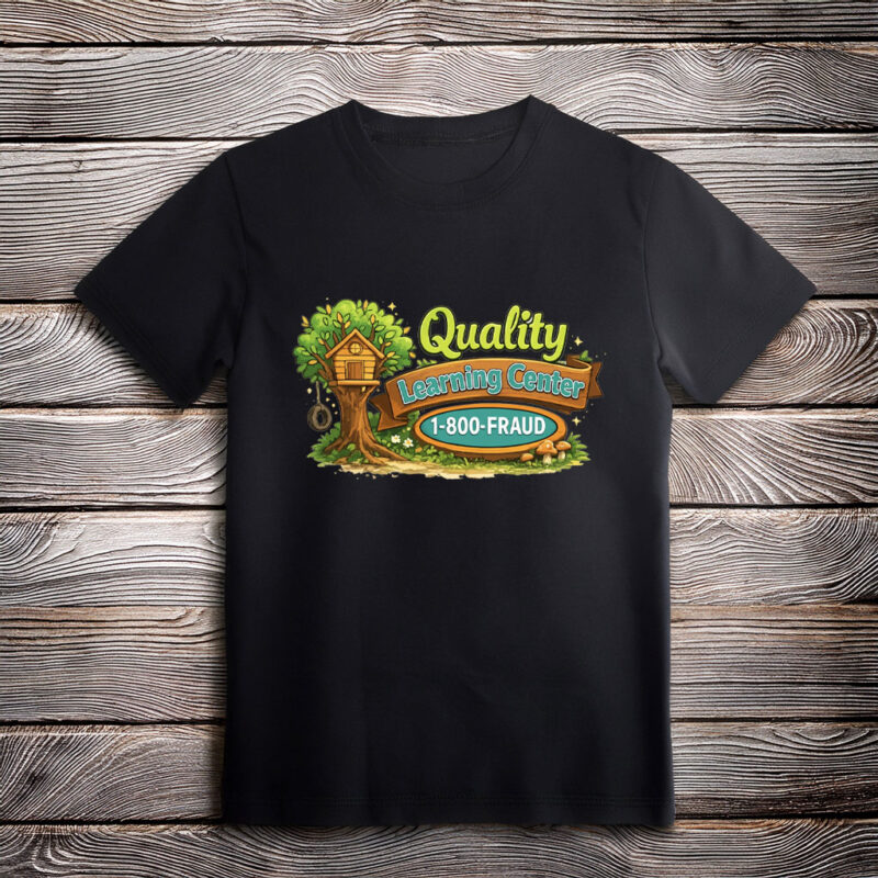 Quality Learing Center 1-800-Fraud Tee