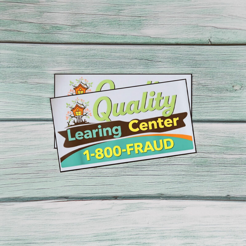 Quality Learing Center Classic Logo Sticker