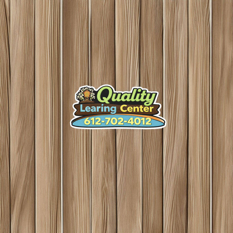 Quality Learing Center No Kids All Fraud Sticker