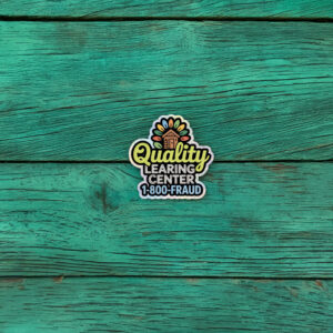 Quality Learing Center No Kids All Fraud Sticker