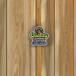 Quality Learing Center No Kids All Fraud Sticker