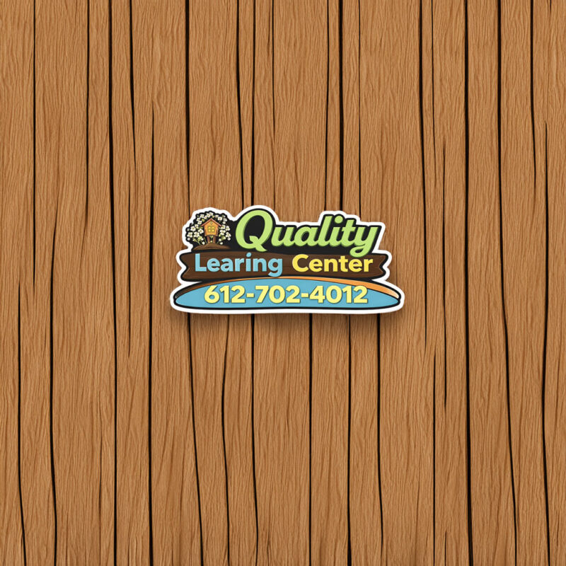 Quality Learing Center No Kids All Fraud Sticker