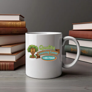 Quality Learning Center 1-800-FRAUD Funny Political Parody Mug