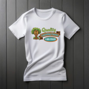 Quality Learning Center 1-800-FRAUD Funny Political Parody Shirt