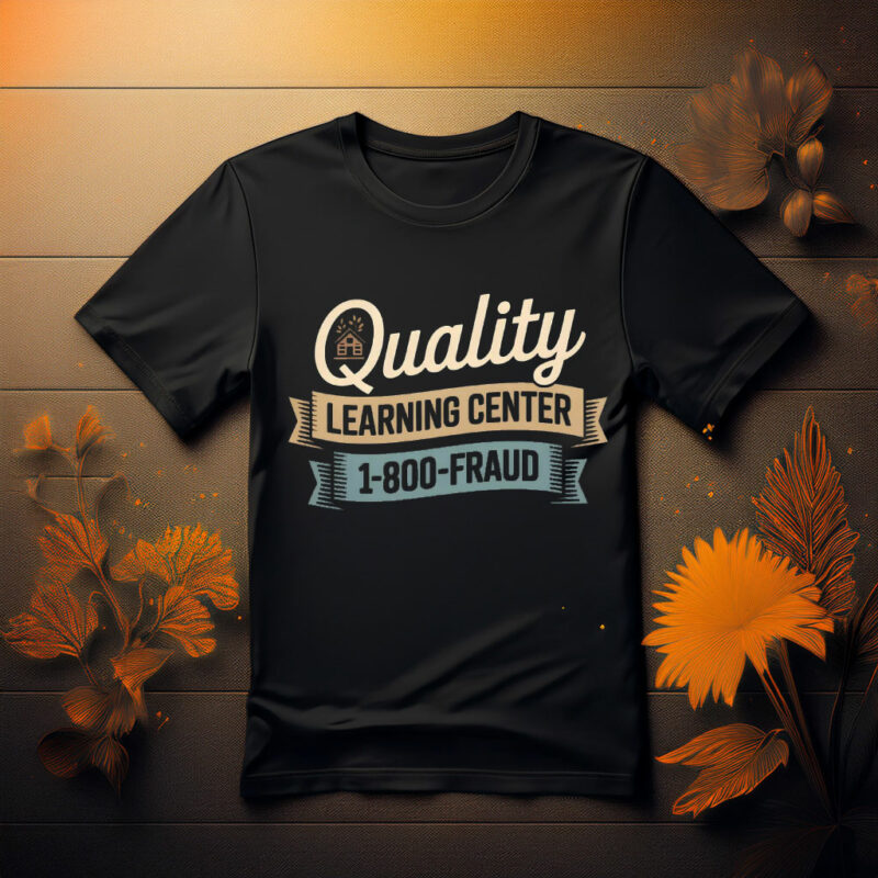 Quality Learning Center 1-800-FRAUD Graphic Tee