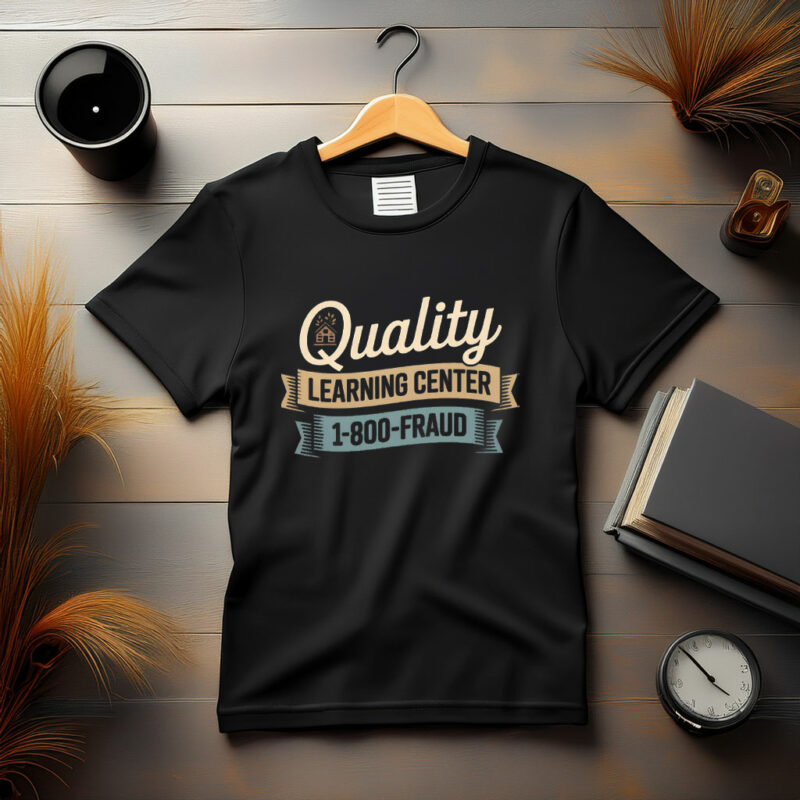 Quality Learning Center 1-800-FRAUD T-Shirt