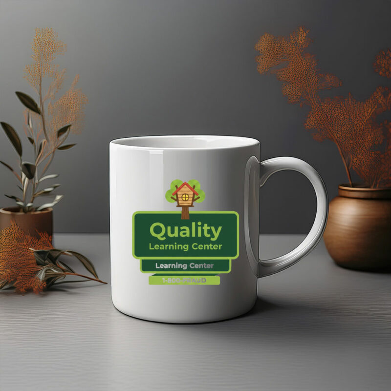 Quality Learning Center 1-800-Fraud Funny Parody Mug 2026
