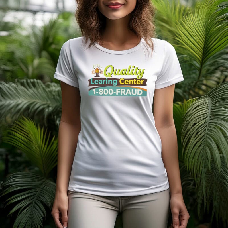Quality Learning Center 1-800-Fraud Shirt