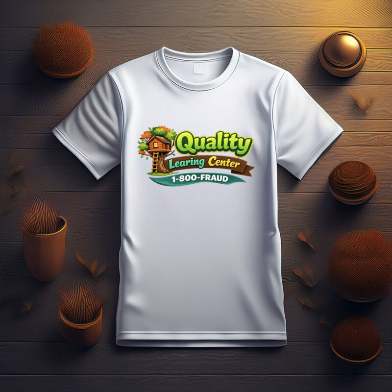 Quality Learning Center 1-800-Fraud Shirt