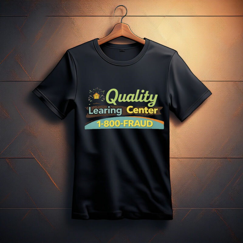 Quality Learning Center 1-800-Fraud Tee