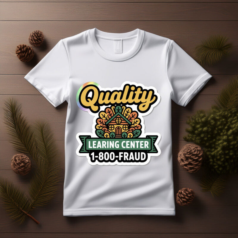 Quality Learning Center No Kids All Fraud Tee