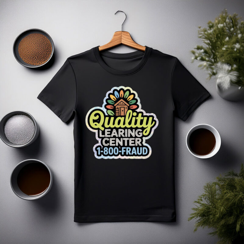 Quality Learning Center No Kids All Fraud Tee