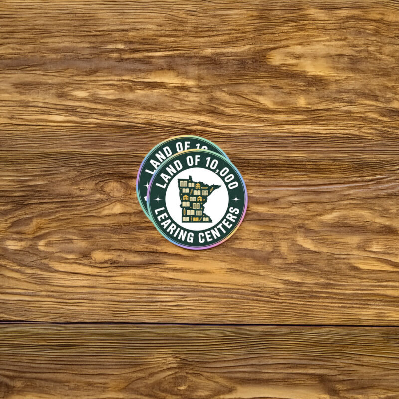 Land of 10,000 Learning Centers Funny State Sticker